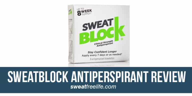 SweatBlock antiperspirant review for hyperhidrosis
