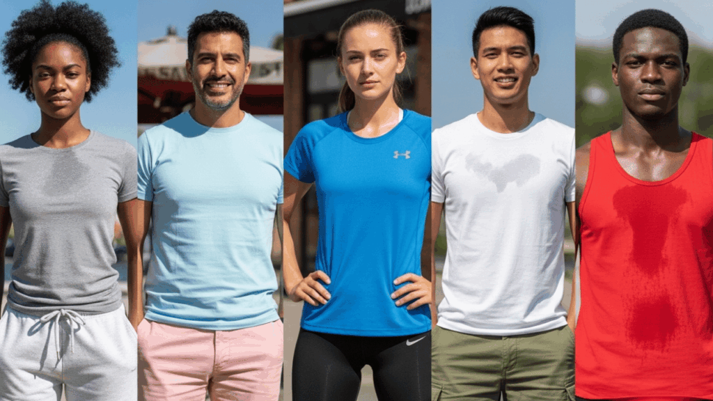 Worst Colors for Sweating problems