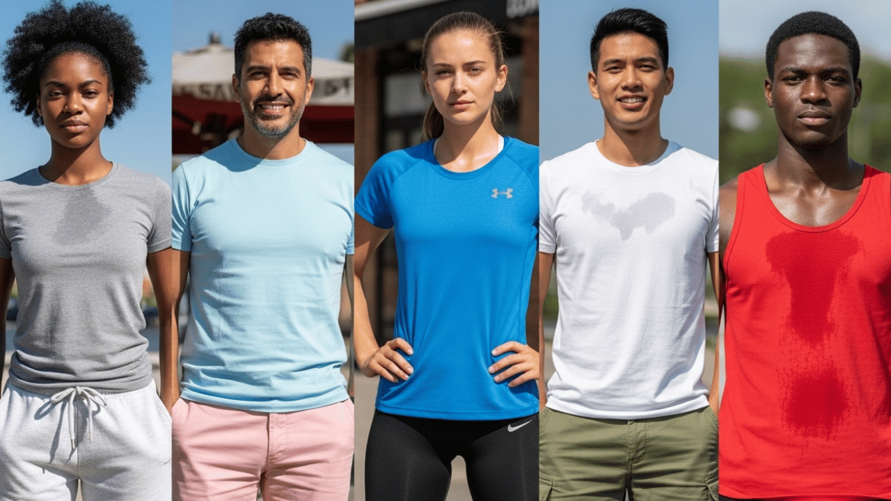 Worst Colors for Sweating problems