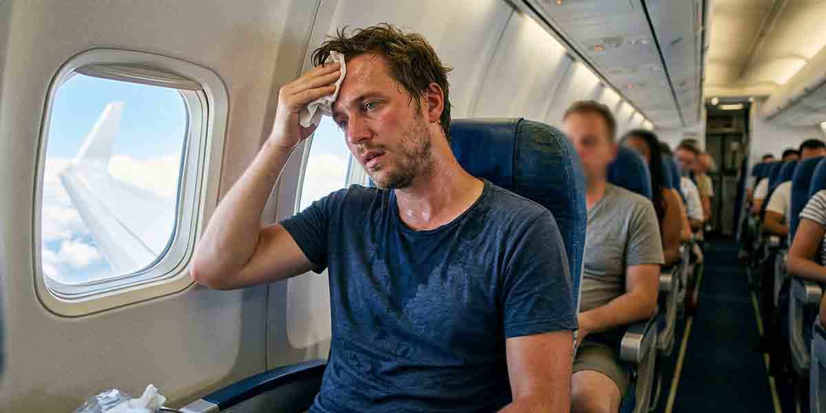 Airplane Travel Makes You Sweat