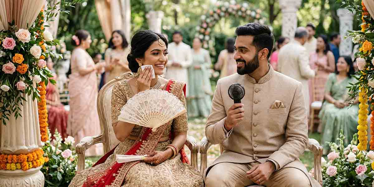 How to Stay Sweat-Free in Wedding Outfits